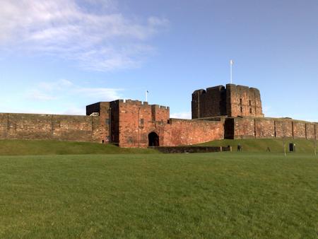 The great keep and gatehouse at Carlisle Castle