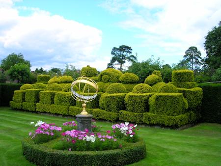 Topiary chess set in the landscape gardens at Hever