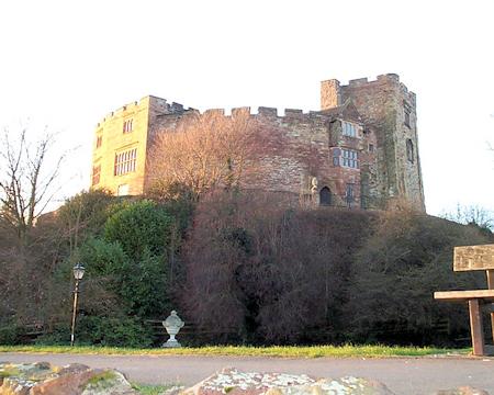 Tamworth Castle from the park below