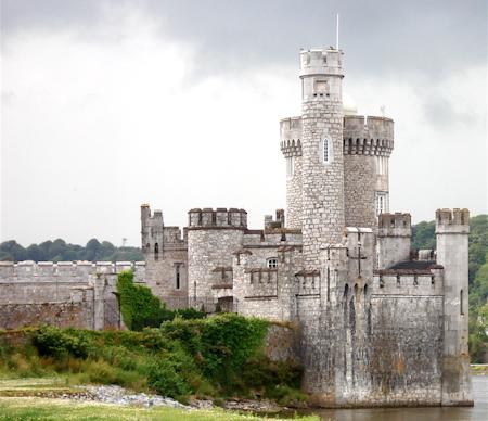View of Blackrock castle from the river bank