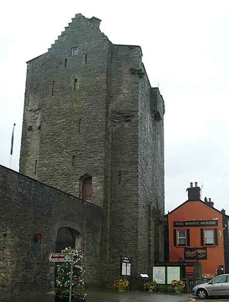 The entrance to the tower in Roscrea