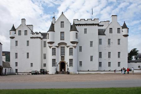 The front of Blair Castle