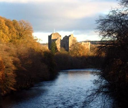 Doune Castle from the River Teith