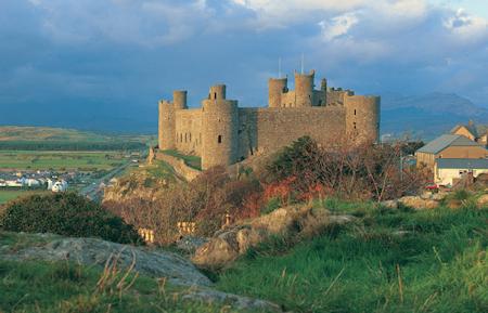 Harlech Castle, part of the UNESCO world heritage site.