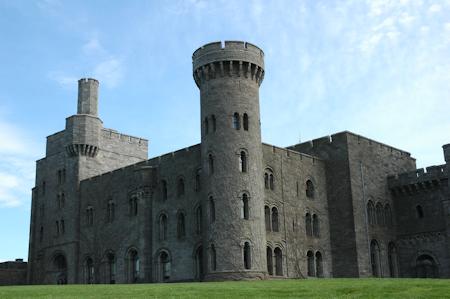 The imposing exterior of the castle
