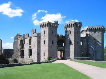 Raglan Castle Entrance and Gatehouse